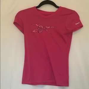 Girls Pink Reebok L 12/14 Shirt
